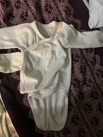 Body blanc 1 mois fille, garçon, mixte, bébé, 54cm