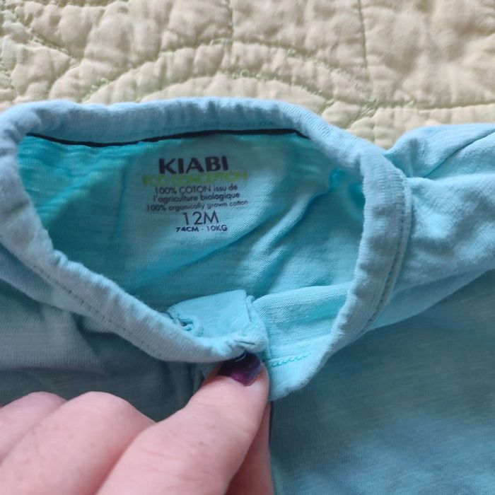 Lot 3 t-shirts col tunisien Kiabi 12 mois - photo numéro 4