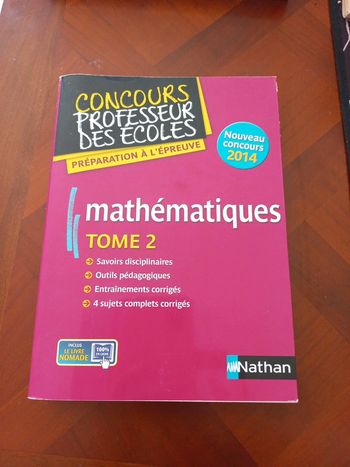 Livre de préparation au crpe maths tome 2