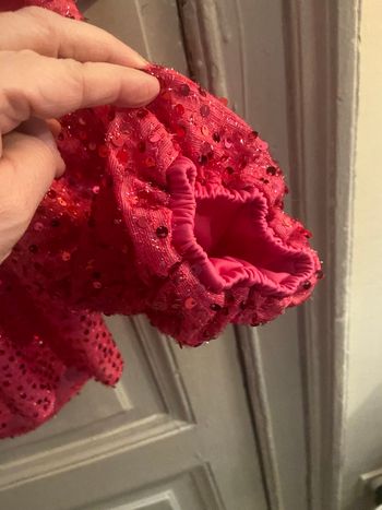 Blouse rose fushia paillettes 