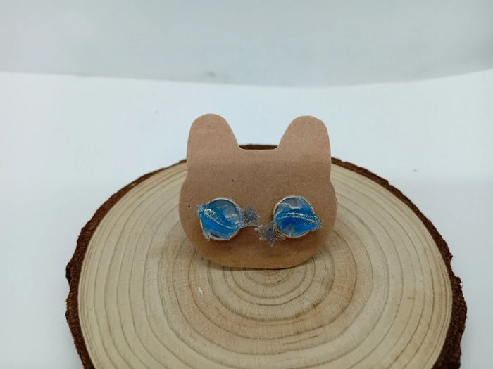 Jolies boucles d'oreille puce carpe koï poisson - photo numéro 2