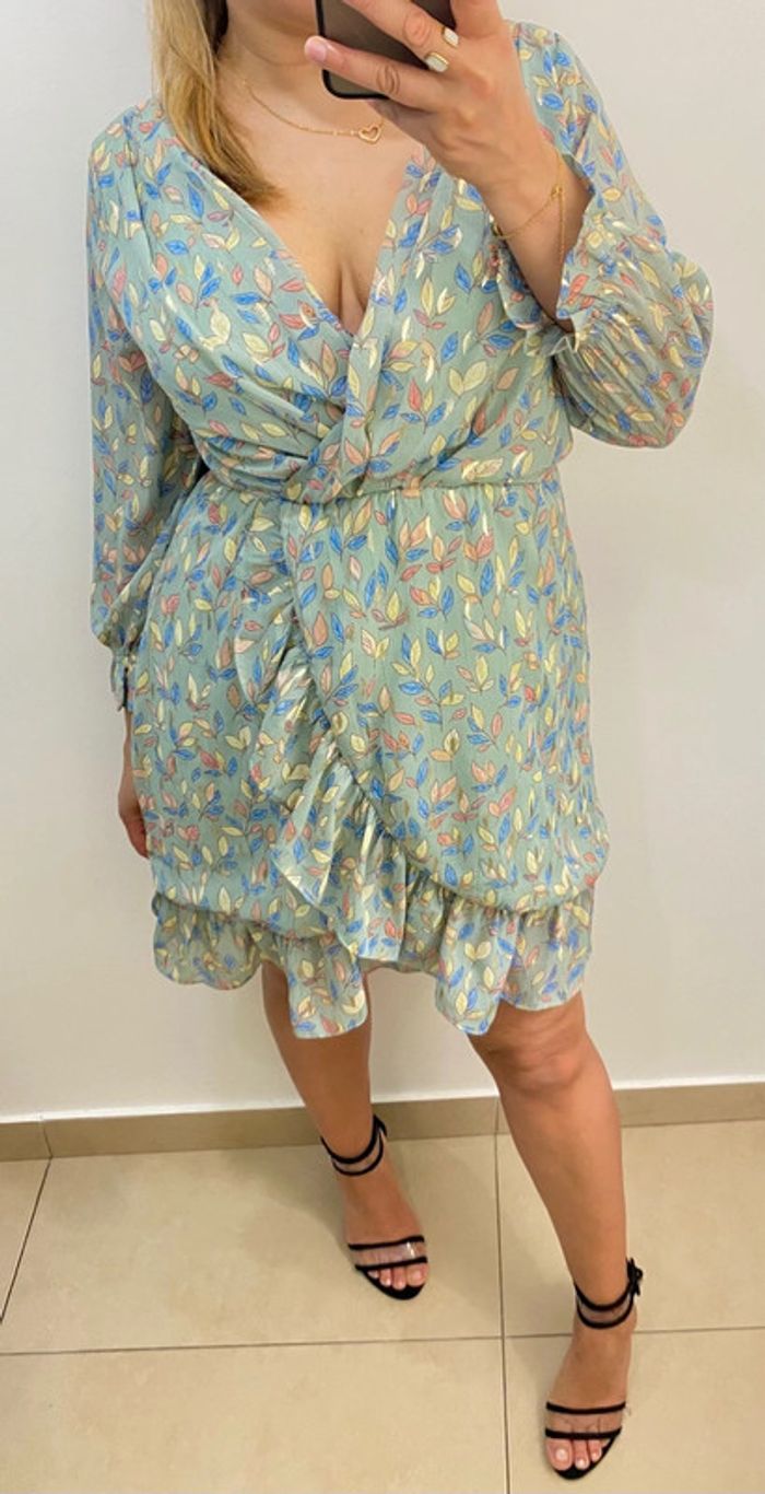Robe courte imprimée taille S-M - photo numéro 5