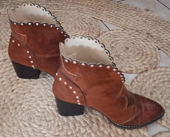Bottines taille 41 bi-matiere 