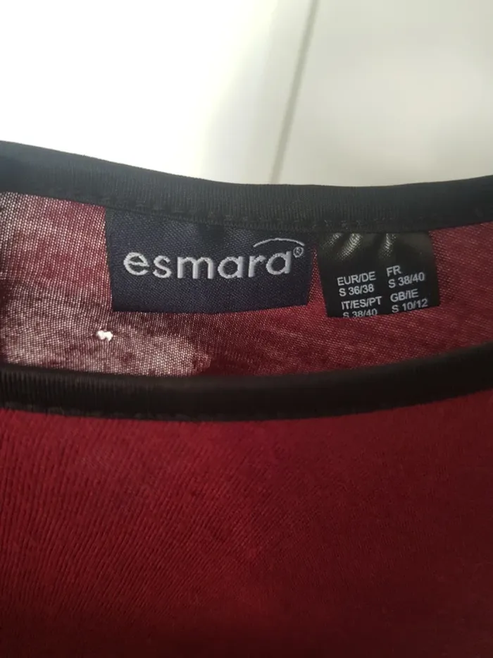 Haut Bordeaux Femme Taille M - photo numéro 7