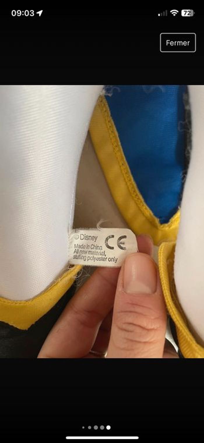 Peluche vintage mickey - photo numéro 5