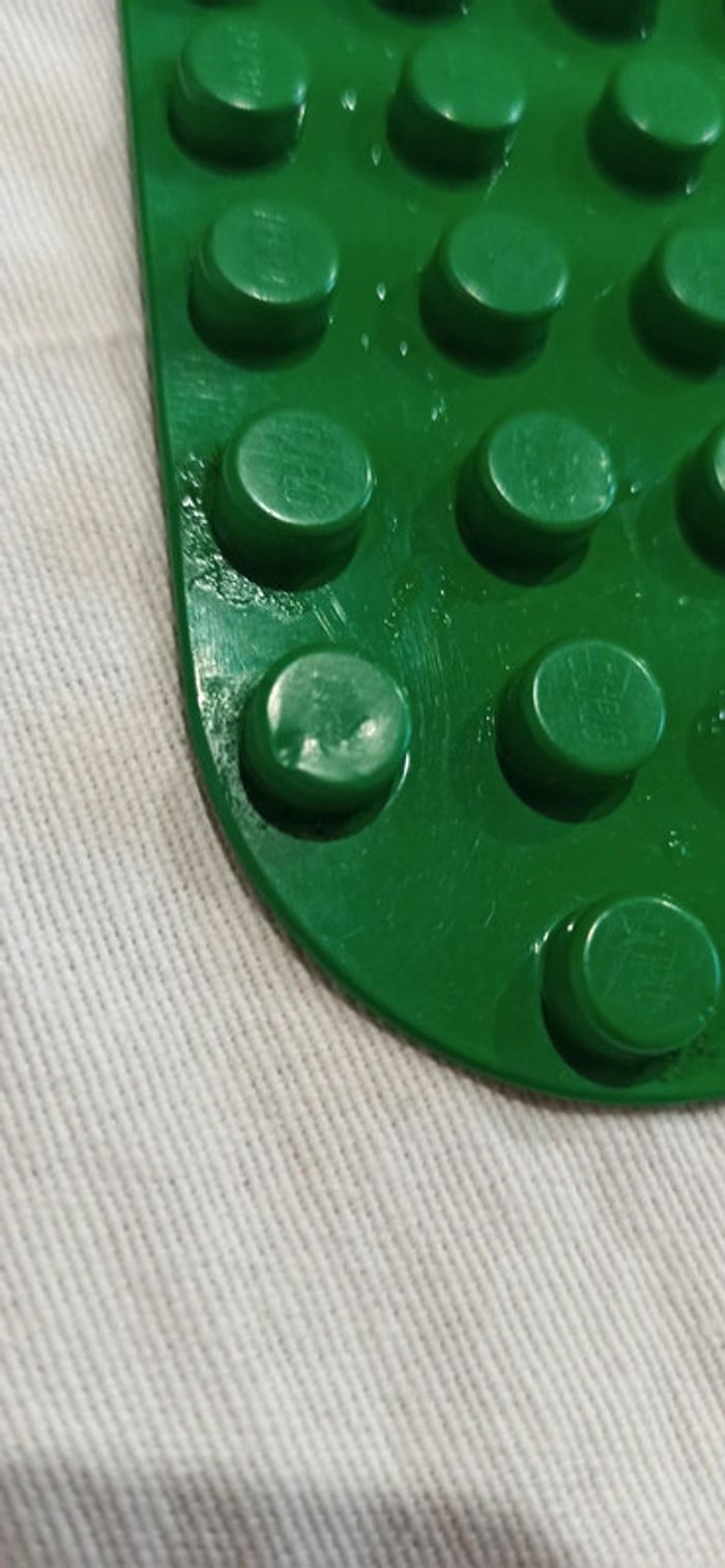 Plaque de base décor lego duplo verte - photo numéro 10