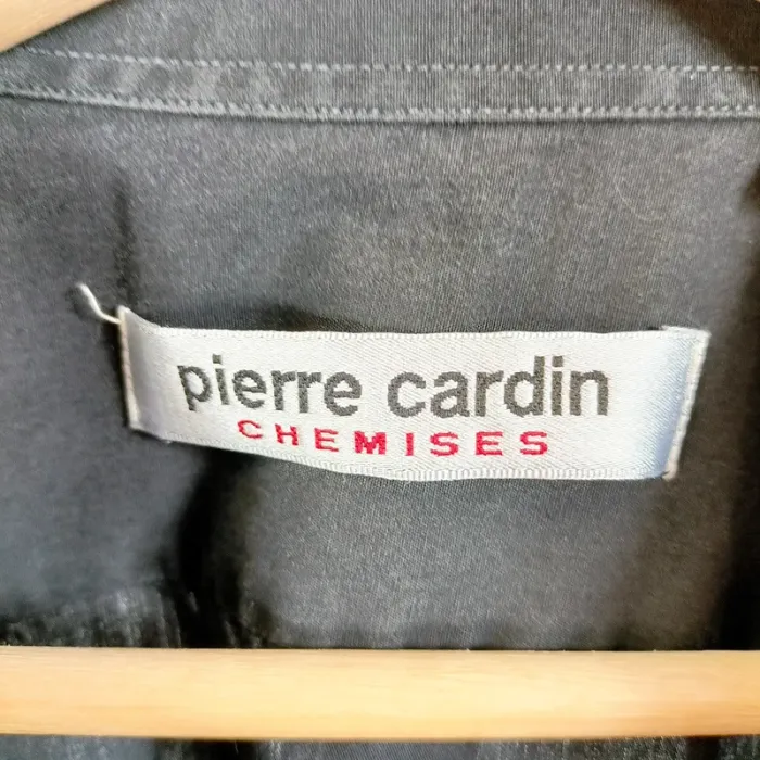 Chemise homme Pierre Cardin grise classique manches longues taille 43/44 coton A1479 - photo numéro 6