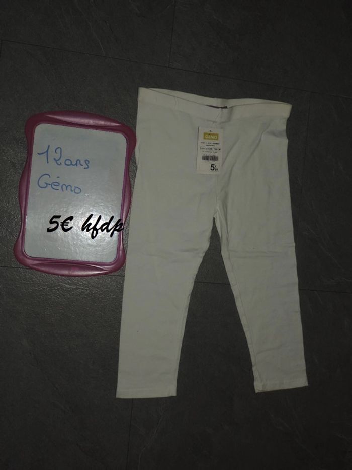 legging gémo taille 12 ans