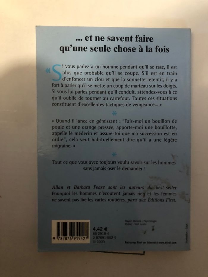 Livre Pourquoi les hommes n’écoutent jamais rien - photo numéro 2