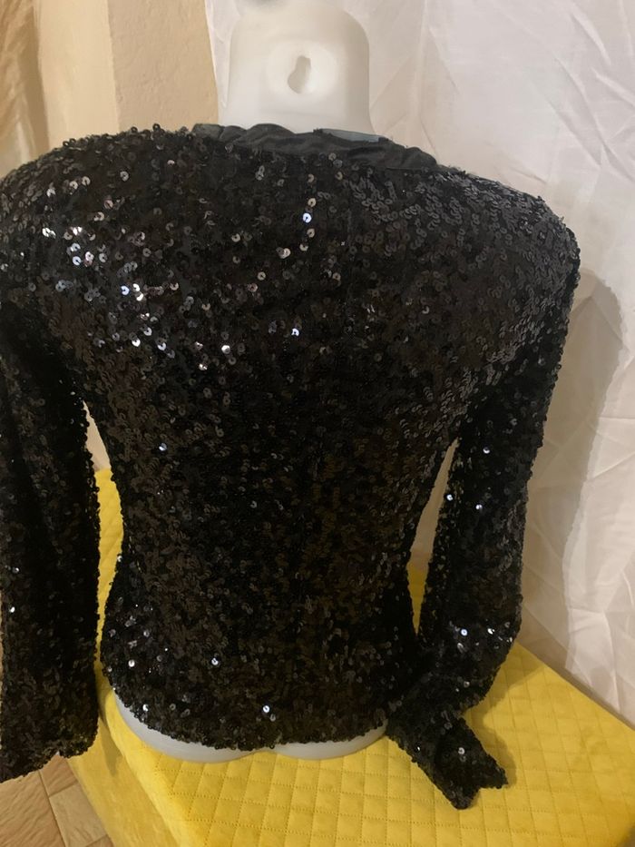 Cardigan Danity à sequin taille S tres bon état noir idéale pour les fêtes 🥳 - photo numéro 6