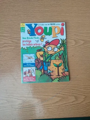 Livre youpi avec bricolo l'écolo protège les bébé arbres