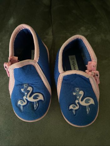 Chaussons bleu rose pointure 22
