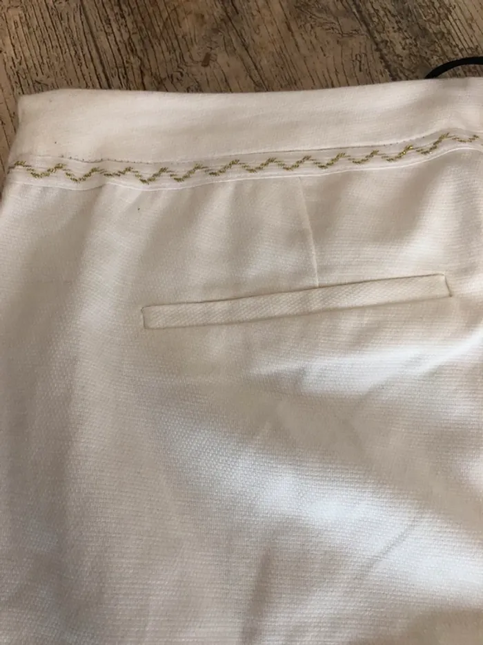 Pantalon écru Naf Naf neuf - photo numéro 3