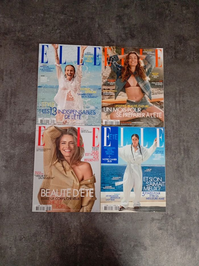 Lot magazines Elle été 2025