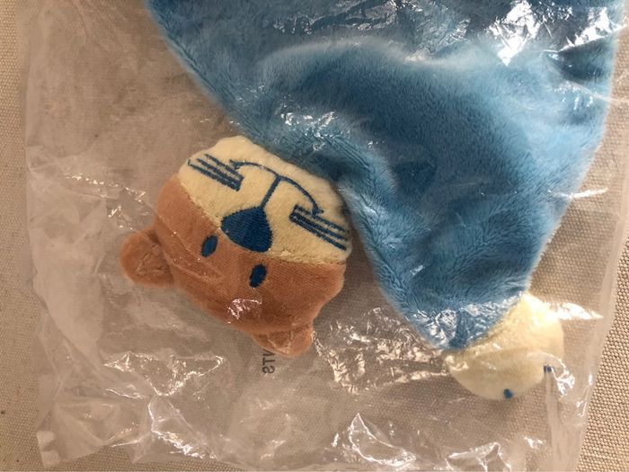 Doudou plat le chat NEUF peluche bébé vintage rétro - photo numéro 3