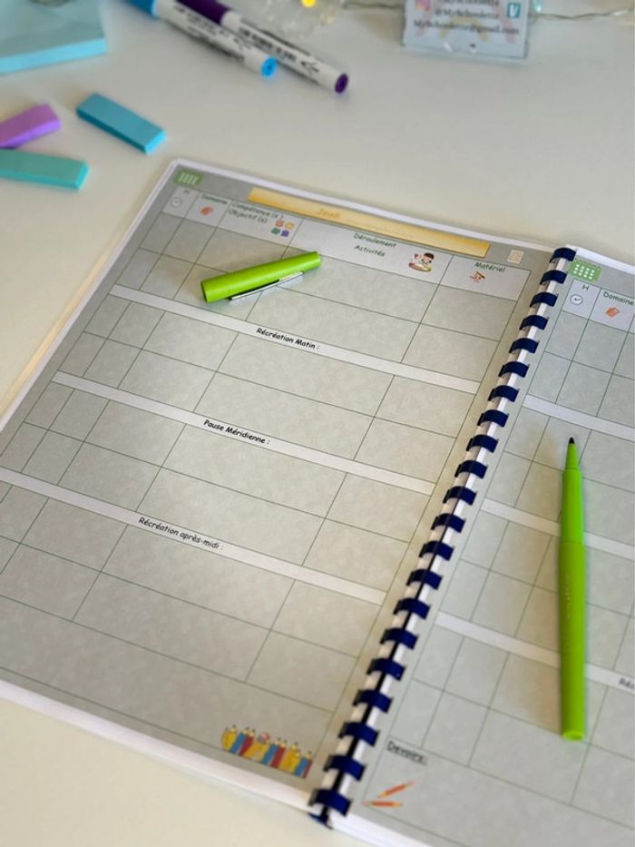 Cahier journal 1 jour = 1 page Organisation Enseignant - photo numéro 10
