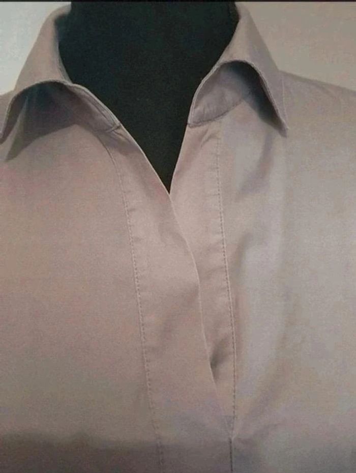 Chemise manches longues grise Esprit collection taille 36 - photo numéro 3