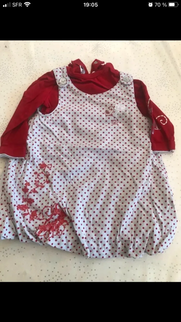Lot vêtements bébé fille 6 mois hiver - photo numéro 4