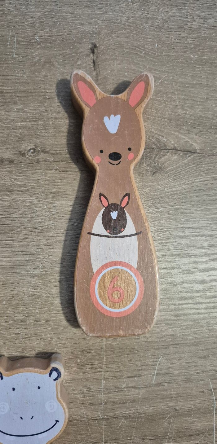 Jeu de quilles en bois animaux - photo numéro 8
