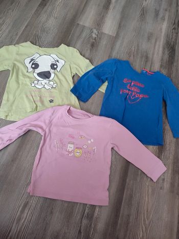 Lot de 3 t-shirts 2 ans fille