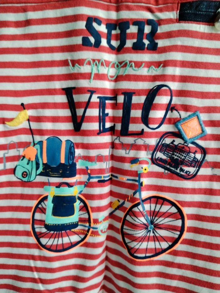 T-shirt manches longues Sur mon vélo SGMJ 6 ans - photo numéro 3