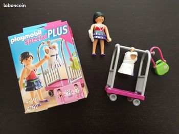 Playmobil 4792 : Top model et portant pour vêtements - TB état