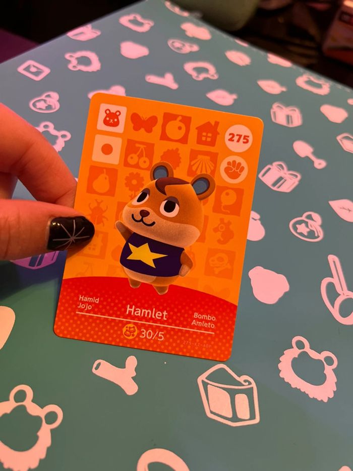 Carte Amiibo Animal Crossing - Série 3 - 275 - Jojo