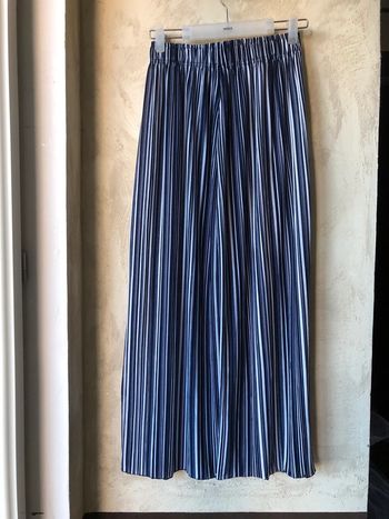 Pantalon fluide rayé jambes larges S/M