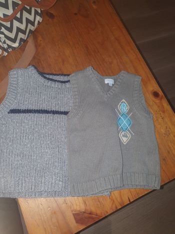 Pull sans manche 18/24 mois