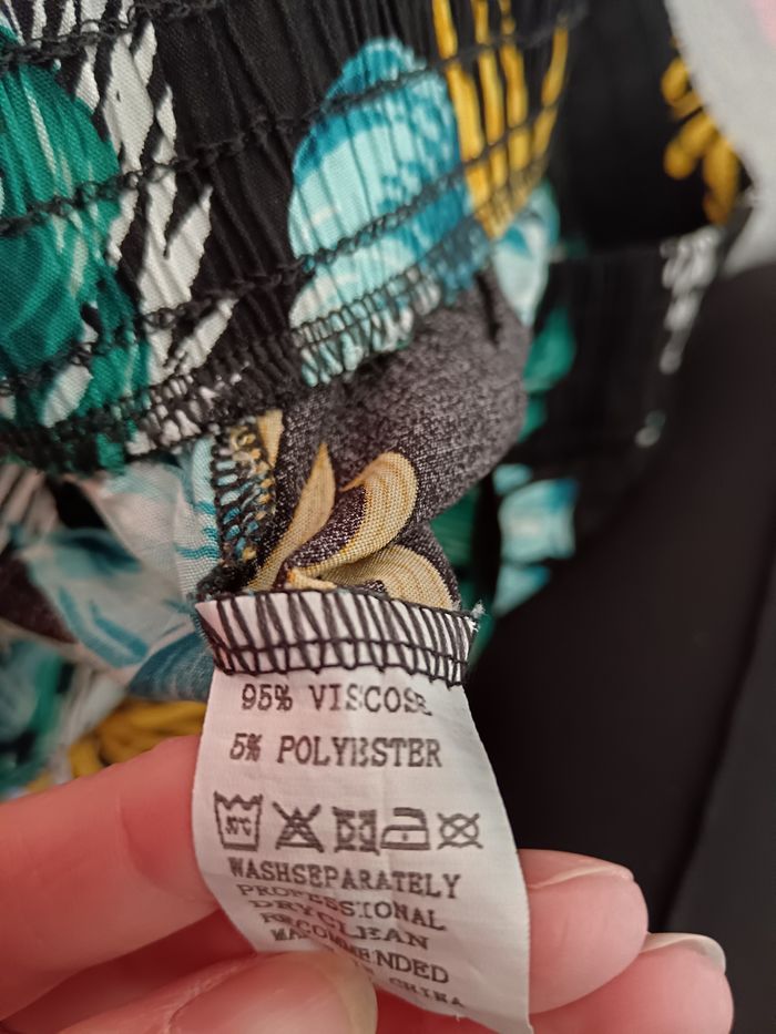 Pantalon fluide florale S/M - photo numéro 5