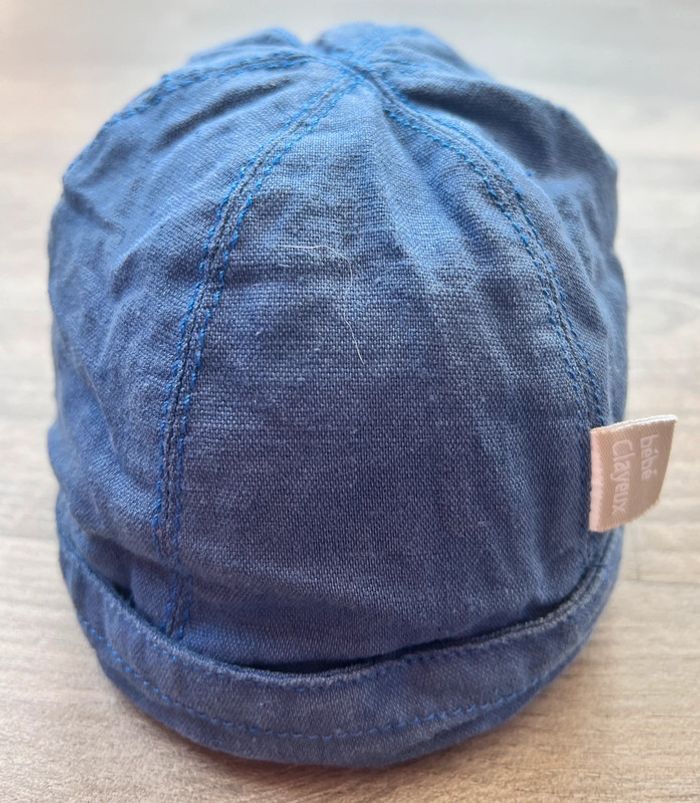 Chapeau coton/lin 43cm bébé Clayeux - photo numéro 3