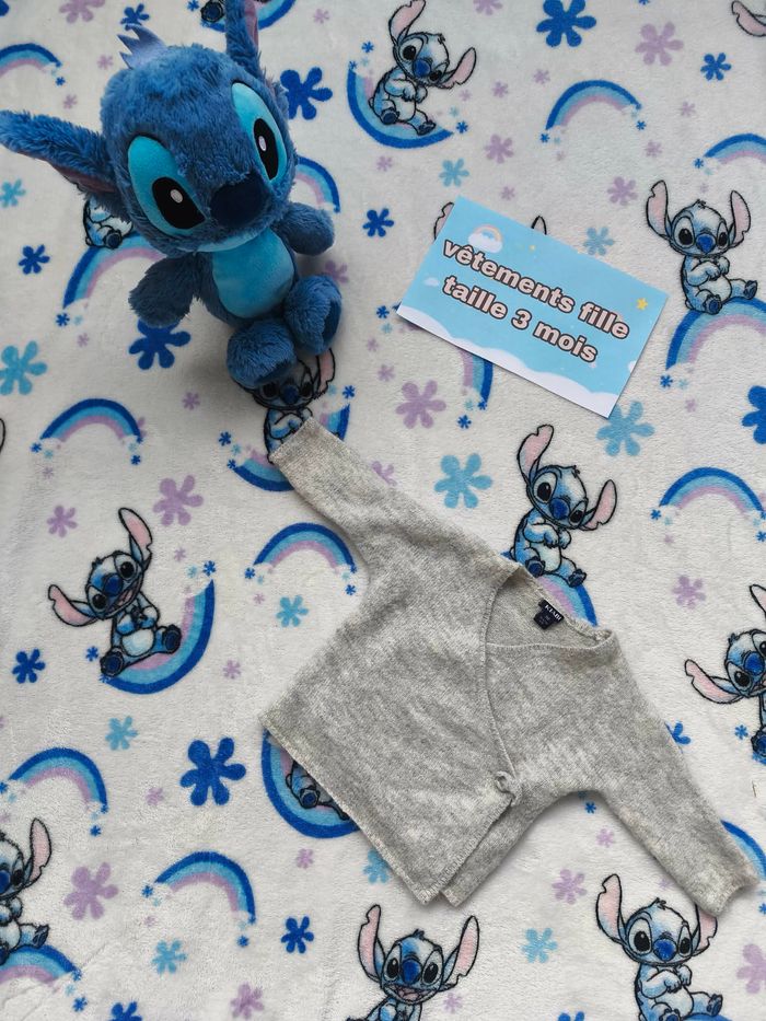 Gilet mixte Kiabi - 3 mois - gris - Etat : Excellent