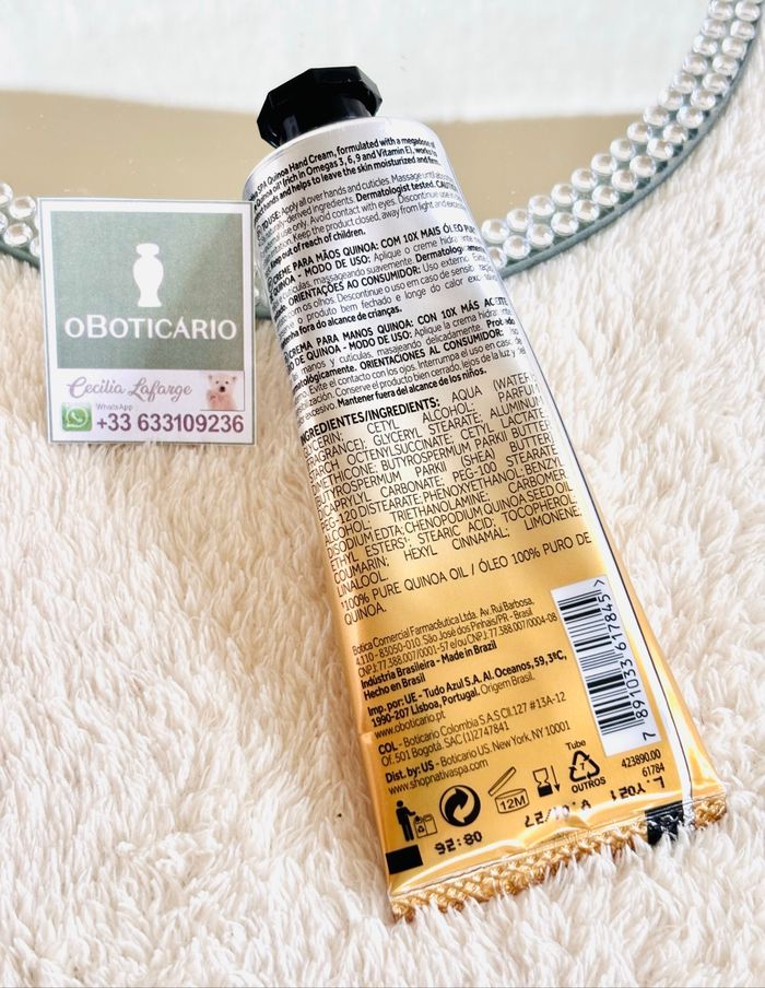 Crema de manos Nativa SPA QUINOA OBoticário - photo numéro 3
