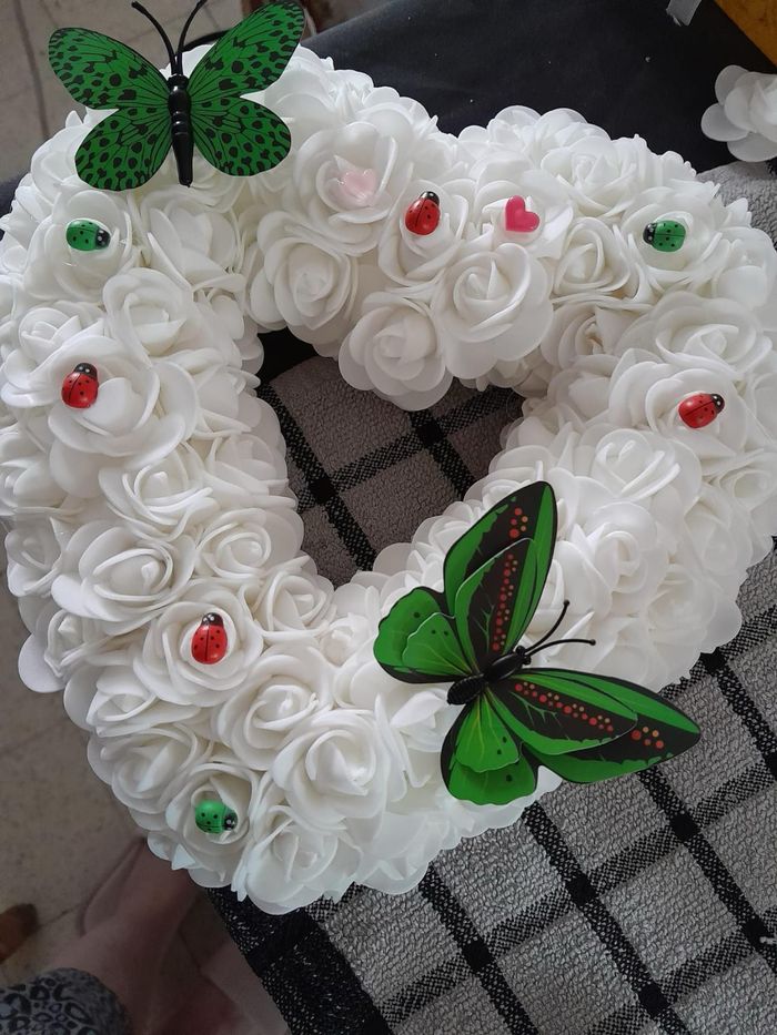 Cœur avec rose éternel