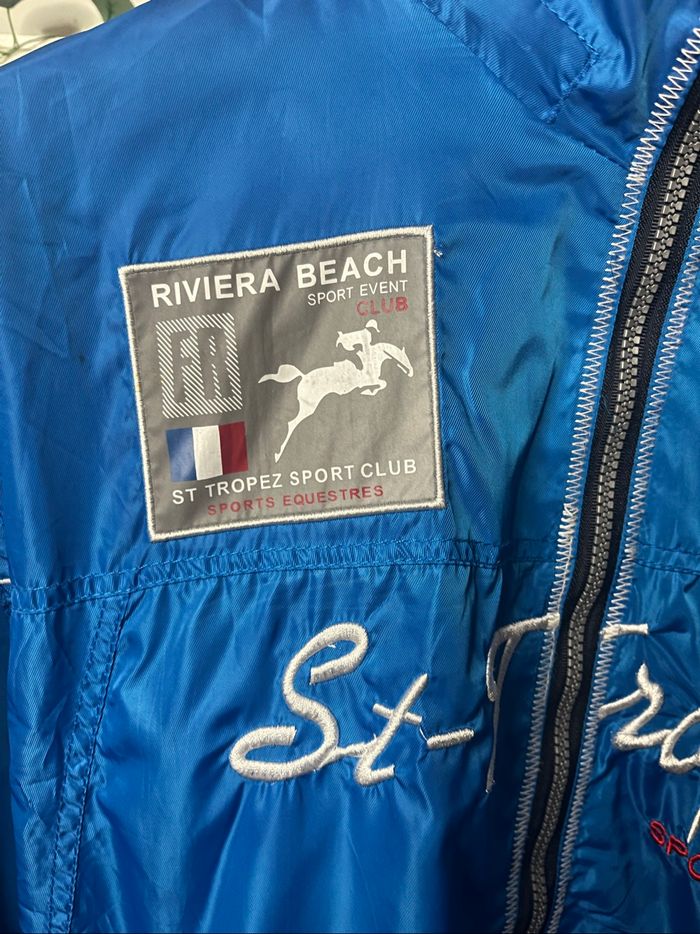 Manteau Veste imperméable bleu Saint-Tropez - Taille XXL - photo numéro 2