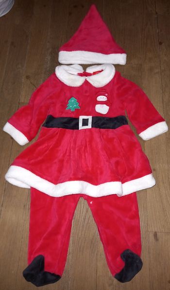 Ensemble de Noël avec son bonet 12 mois