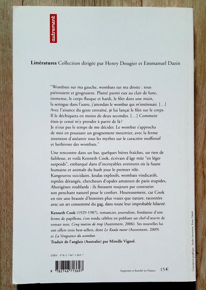 Kenneth Cook - La vengeance du wombat et autres histoires du blush Nouvelles - photo numéro 4