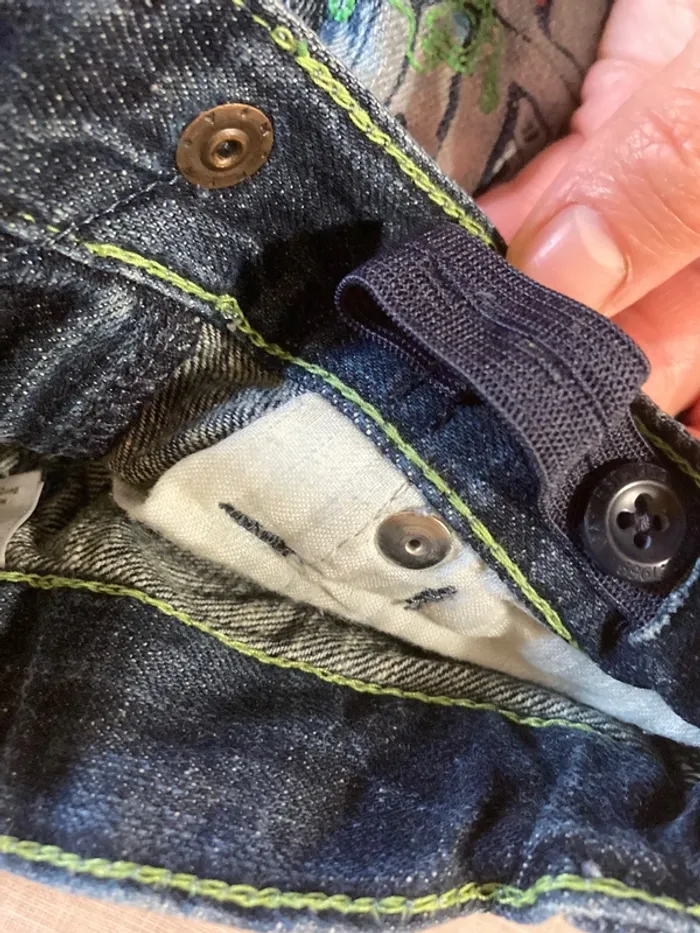 👖 Jean bébé BabyGap 6-12 mois – motif robot 🤖 - photo numéro 5