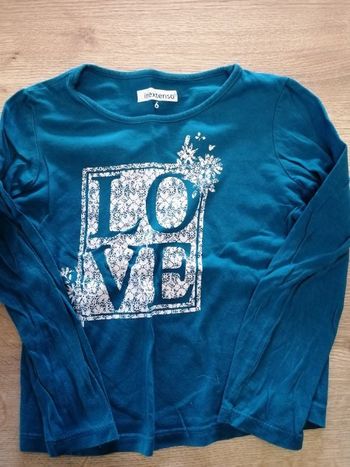 Tee shirt manche longue 6 ans