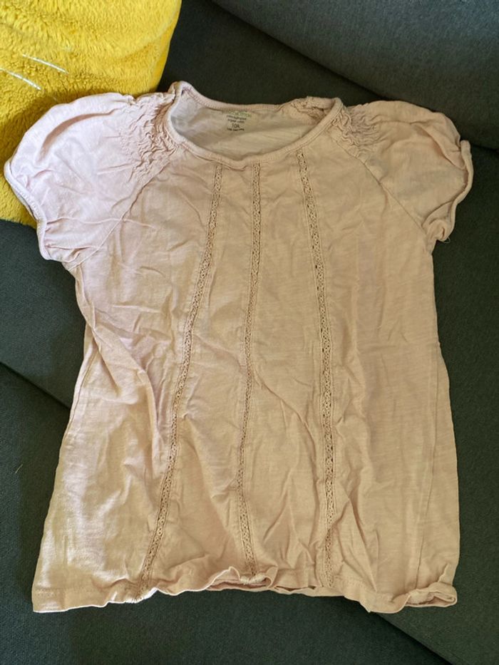 Lot deux tee shirt fille 10 ans - photo numéro 3