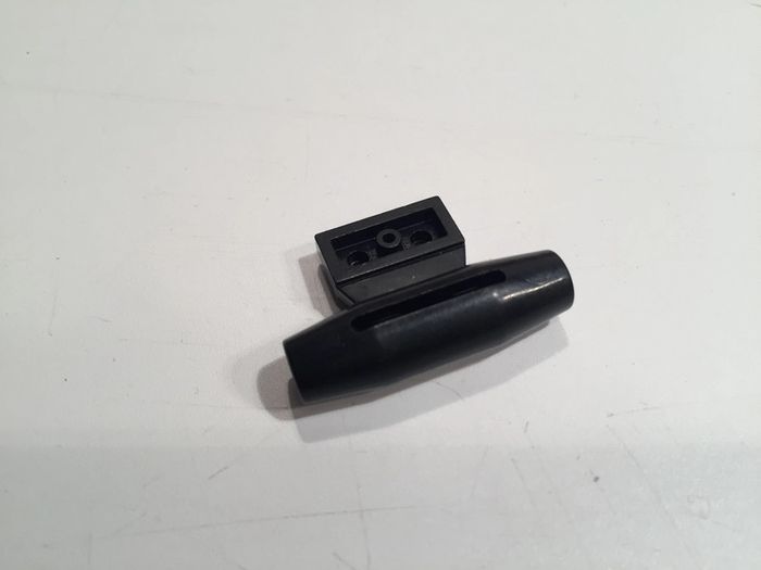 lot x2 Moteur noir 1x2 plaque latérale avec supports d'essieu 3475b pièce détachée lego #A14 - photo numéro 2