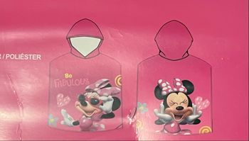 Poncho de bain enfant Minnie avec capuche
