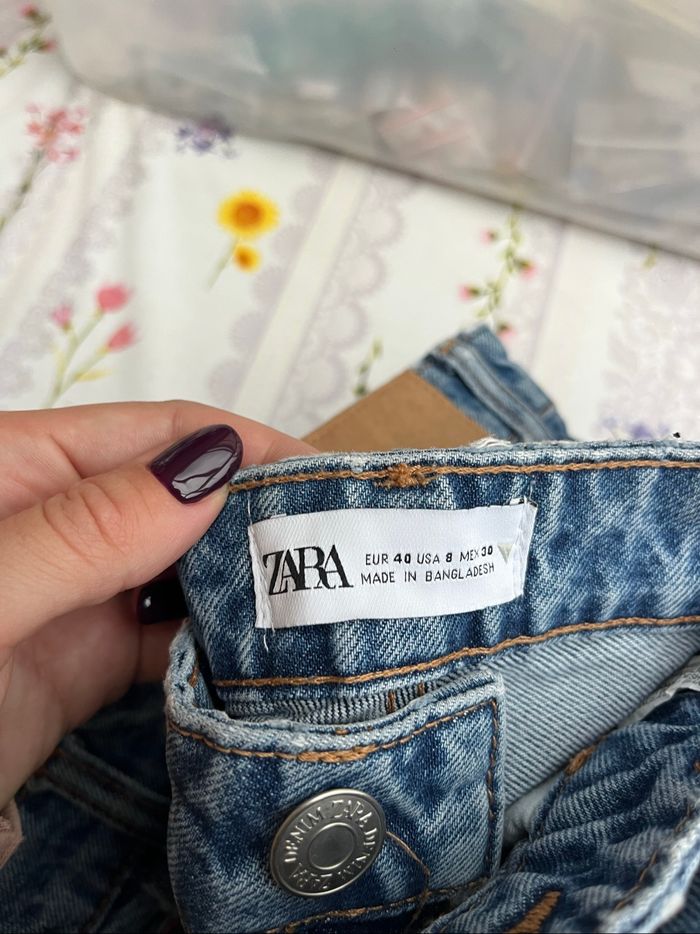 Zara - Jean taille haute boyfriend mom comme neuf - photo numéro 3
