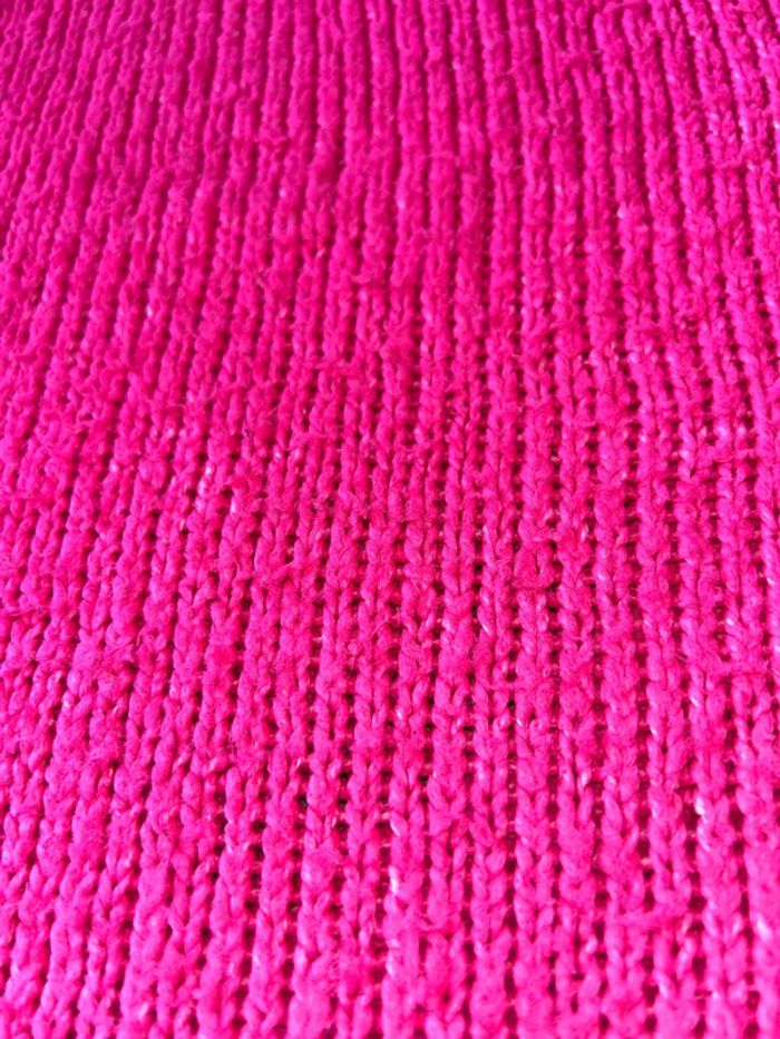 Pull rose col v April Vintage taille unique - photo numéro 5