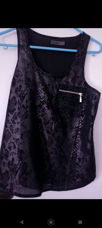 Débardeur noir effet serpent reptile Jennyfer