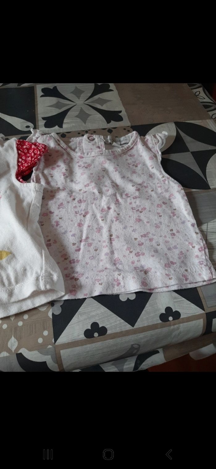 Lot de 3 t-shirt manches courtes 1 mois - photo numéro 4