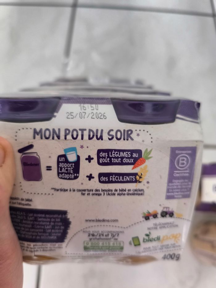 Lot de 11 pots du soir blédiner - photo numéro 3