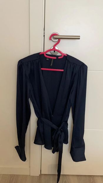 Chemisier bleu nuit Mango