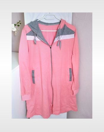 Veste longue tunique de survêtement à capuche