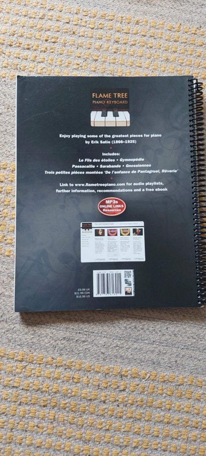Livre partition en, anglais Erik
Satie - From Beginner to
Intermediate; over 25
Masterpieces - photo numéro 2